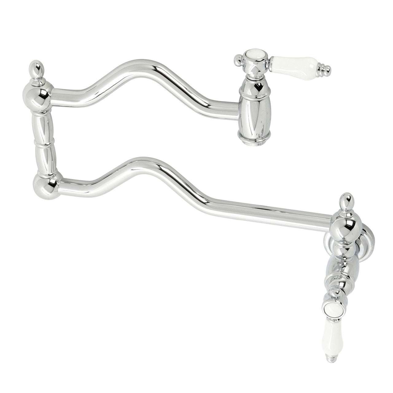 Kingston Brass Bel-Air Two-Handle Pot Filler in Polished Chrome - BNGBath