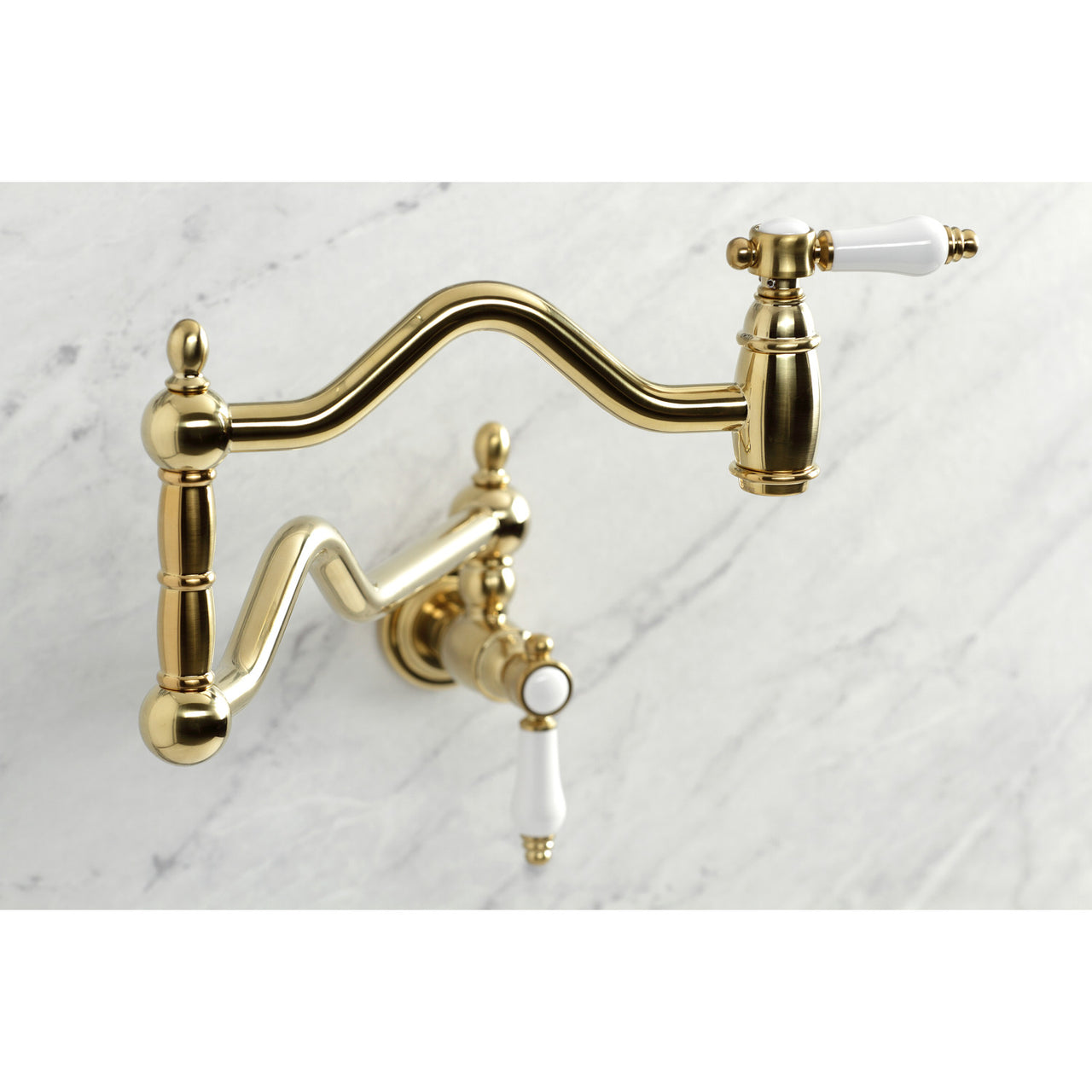 Kingston Brass Bel-Air Two-Handle Pot Filler in Polished Chrome - BNGBath