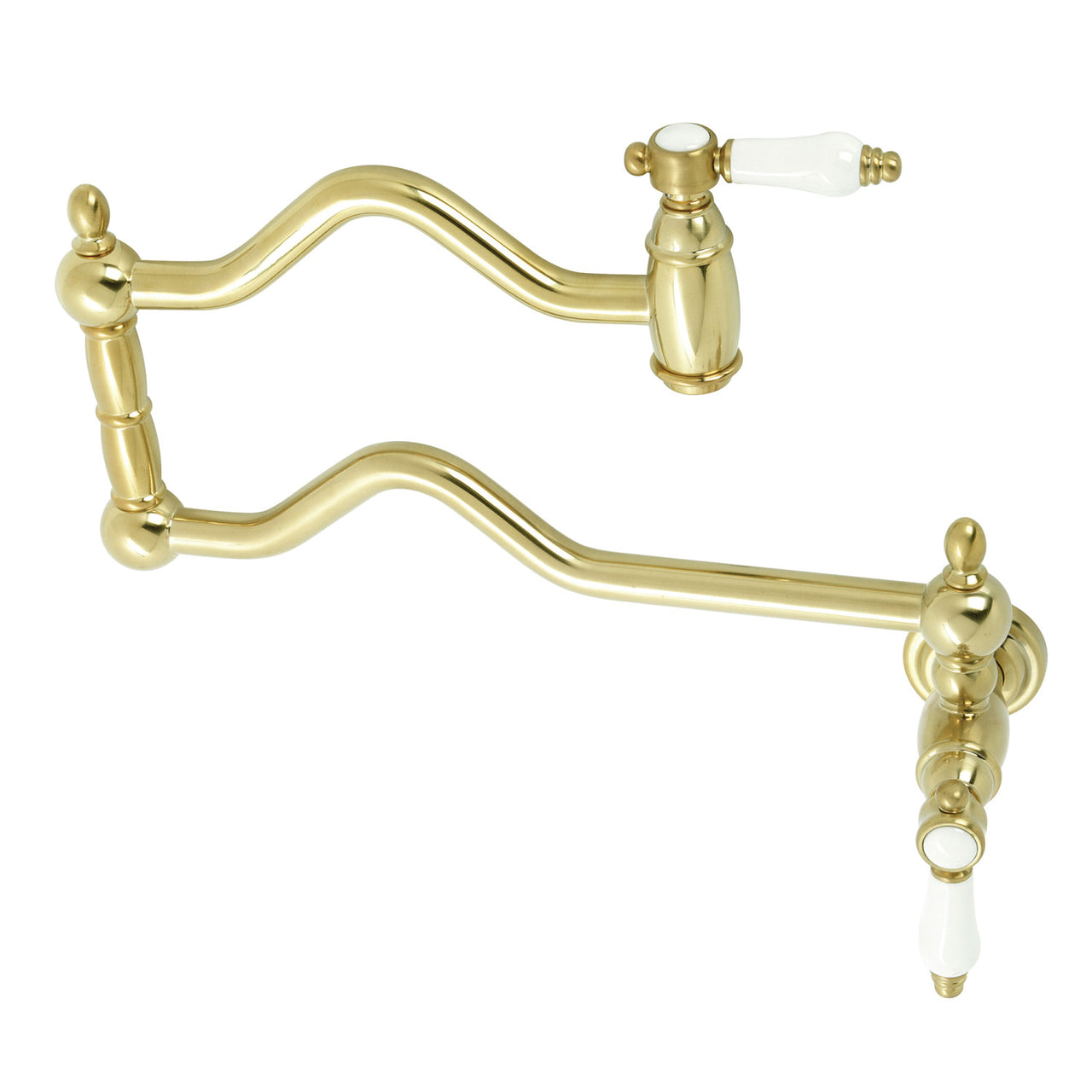 Kingston Brass Bel-Air Two-Handle Pot Filler in Polished Chrome - BNGBath