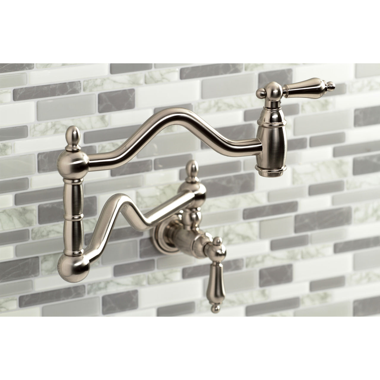 Kingston Brass Heritage Two-Handle Pot Filler - BNGBath