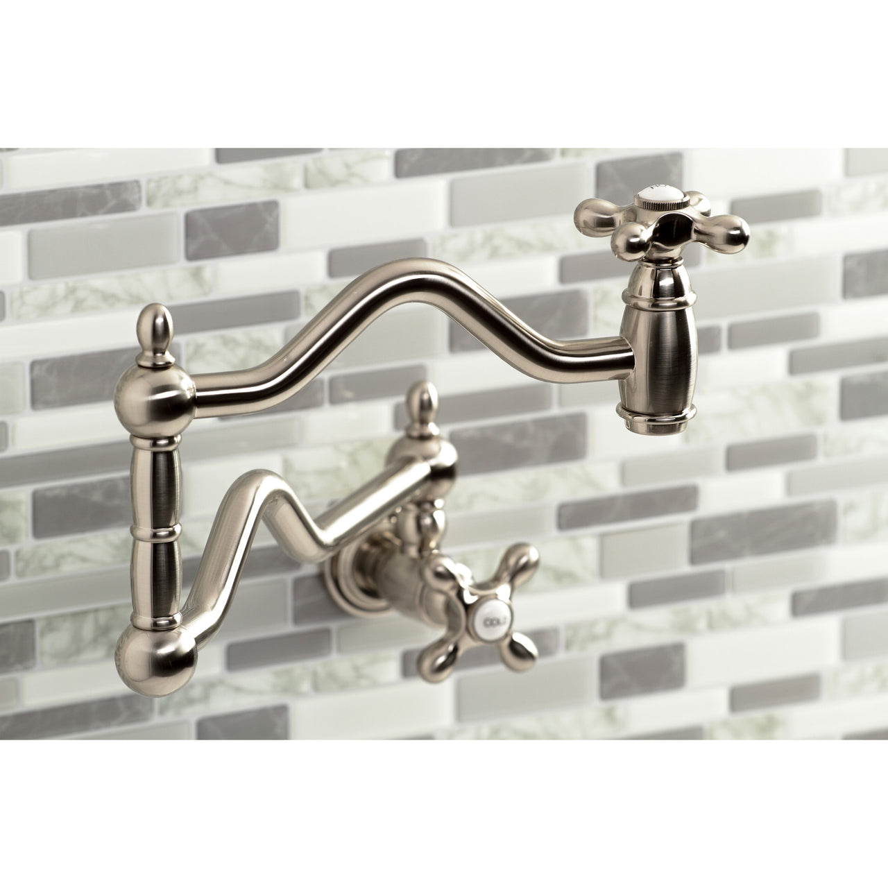 Kingston Brass Heritage Two-Handle Pot Filler - BNGBath