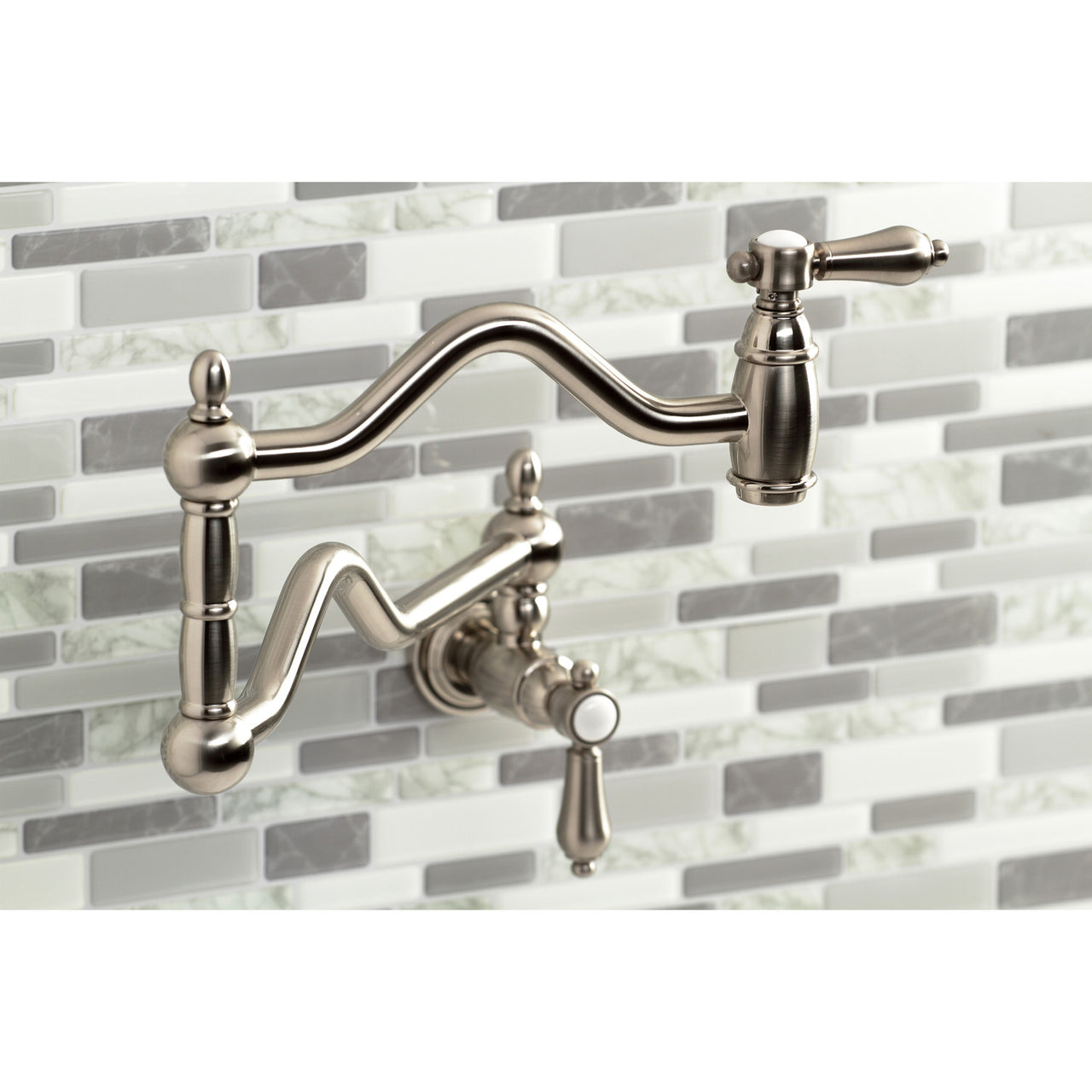 Kingston Brass Heirloom Two-Handle Pot Filler - BNGBath