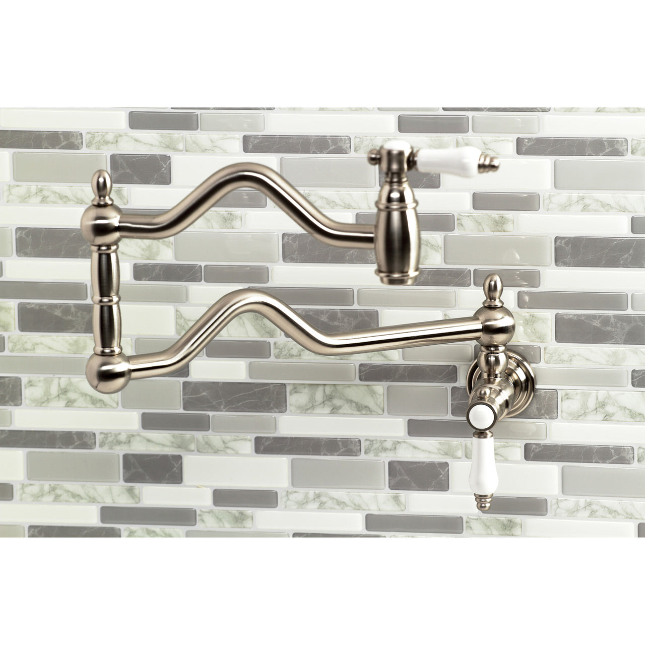 Kingston Brass Bel-Air Two-Handle Pot Filler in Polished Chrome - BNGBath