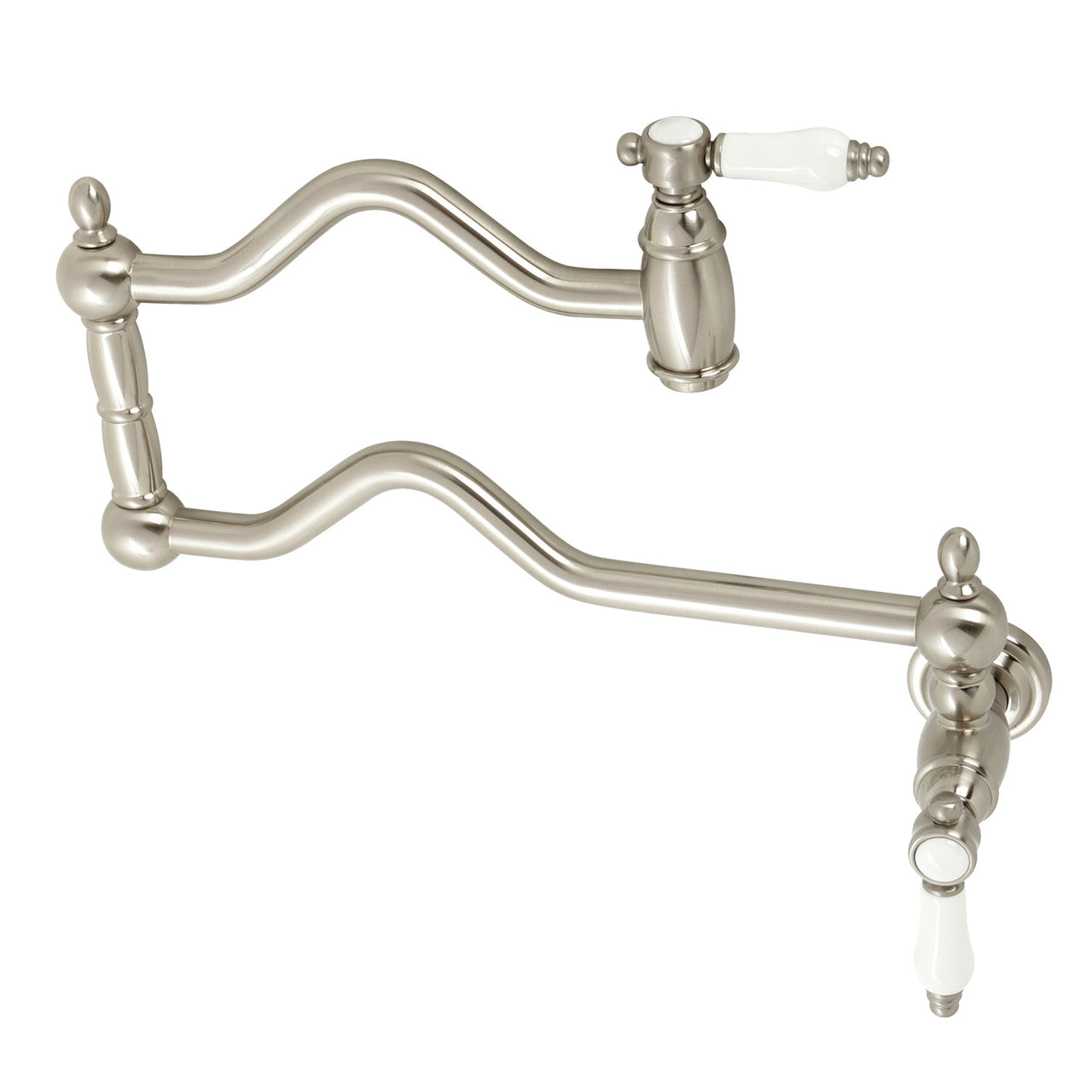 Kingston Brass Bel-Air Two-Handle Pot Filler in Polished Chrome - BNGBath