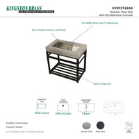 Thumbnail for Kingston 37x22x35 Commercial Console Vanity Sink w/Base - BNGBath