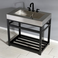 Thumbnail for Kingston 37x22x35 Commercial Console Vanity Sink w/Base - BNGBath