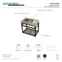 Thumbnail for Kingston 37x22x35 Commercial Console Vanity Sink w/Base - BNGBath