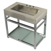 Thumbnail for Kingston 37x22x35 Commercial Console Vanity Sink w/Base - BNGBath