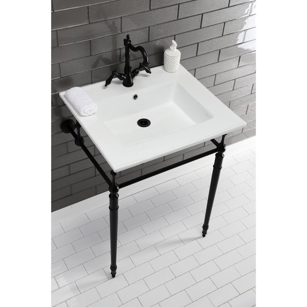 Continental 25 X 22 Ceramic Vanity Sink Top w/Integrated Basin - BNGBath