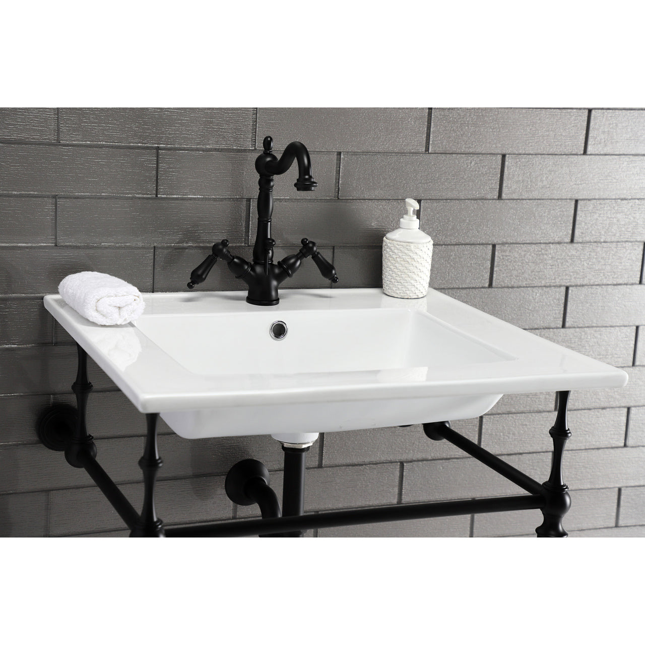 Continental 25 X 22 Ceramic Vanity Sink Top w/Integrated Basin - BNGBath