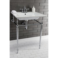 Thumbnail for Continental 25 X 22 Ceramic Vanity Sink Top w/Integrated Basin 3 Hole - BNGBath