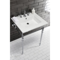 Thumbnail for Continental 25 x 22 Ceramic Vanity Sink Top w/3 Hole Integrated Basin - BNGBath