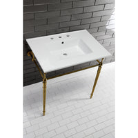 Thumbnail for Continental 31 x 22 Ceramic Vanity Top W/ 3 Holes & Integrated Basin - BNGBath