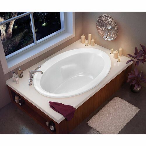 MAAX 100021-000-001 Twilight 60in x 42in Soaking Bathtub with End Drain - BNGBath