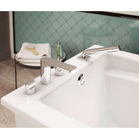 Thumbnail for 60in X 32in X 23in Rectangular Acrylic Freestanding Soaking Bathtub With End Drain, In White - BNGBath