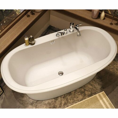 MAAX 105744-000-001 Ella Sleek 66in x 36in Soaking Bathtub with Center Drain - BNGBath