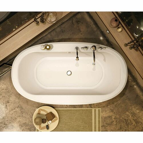 MAAX 105744-000-001 Ella Sleek 66in x 36in Soaking Bathtub with Center Drain - BNGBath