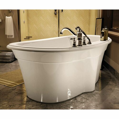 MAAX 105744-000-001 Ella Sleek 66in x 36in Soaking Bathtub with Center Drain - BNGBath