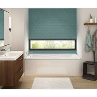 Thumbnail for 60in X 36in X 18in Rectangular Drop-In Acrylic Soaking Bathtub With End Drain, In White - BNGBath