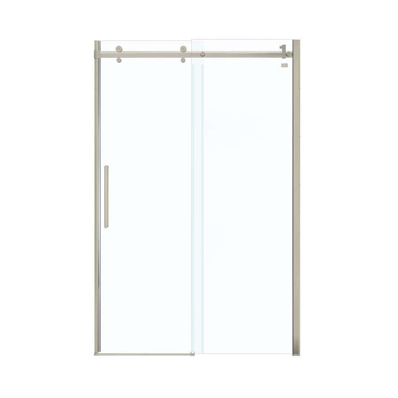 Frameless Slider Alcove Shower Door With Clear Glass Max Halo 44.5-47in X 78.75in - BNGBath