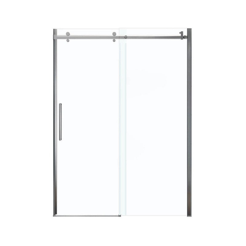 Frameless Slider Alcove Shower Door With Clear Glass Max Halo 56.5 To 59in X 78.75in - BNGBath