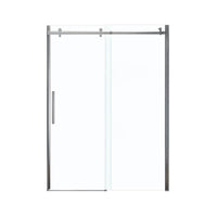 Thumbnail for Frameless Slider Alcove Shower Door With Clear Glass Max Halo 56.5 To 59in X 78.75in - BNGBath