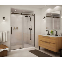 Thumbnail for Frameless Slider Alcove Shower Door With Clear Glass Max Halo 56.5 To 59in X 78.75in - BNGBath