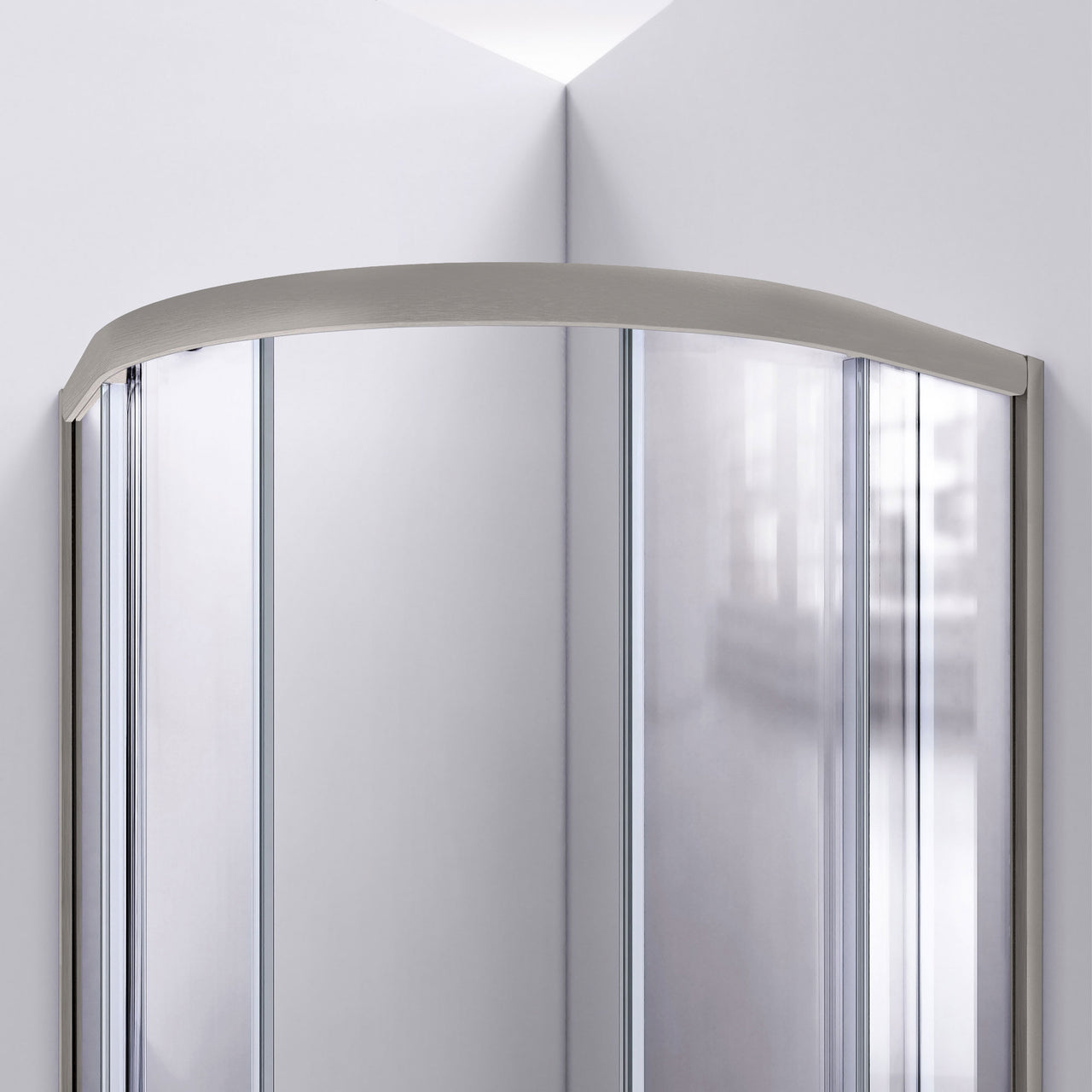 DreamLine Prime 38 in. x 38 in. x 74 3/4 in. Corner Sliding Shower Enclosure and SlimLine Shower Base Kit, Frosted Glass - BNGBath