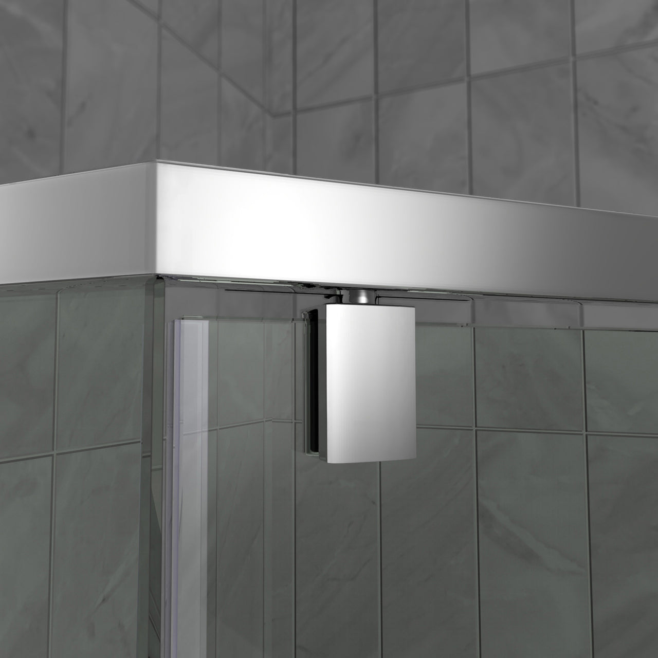 DreamLine Prism 36 in. x 36 in. x 74 3/4 in. H Frameless Pivot Shower Enclosure and SlimLine Shower Base Kit - BNGBath