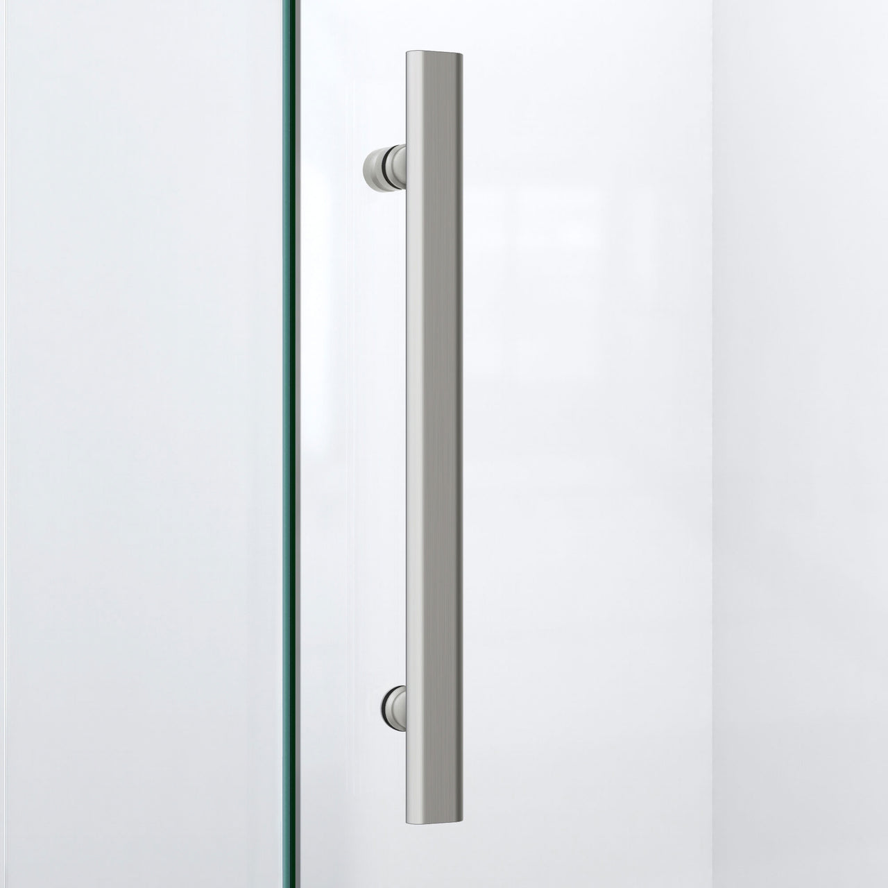 DreamLine Prism Lux 38 in. x 38 in. x 74 3/4 in. H Frameless Hinged Shower Enclosure and SlimLine Shower Base Kit - BNGBath