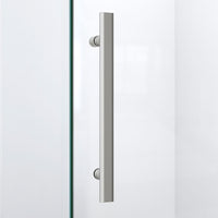 Thumbnail for DreamLine Prism Lux 42 in. x 42 in. x 74 3/4 in. H Frameless Hinged Shower Enclosure and SlimLine Shower Base Kit - BNGBath