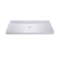 Thumbnail for DreamLine SlimLine 32 in. D x 54 in. W x 2 3/4 in. H Single Threshold Shower Base - BNGBath