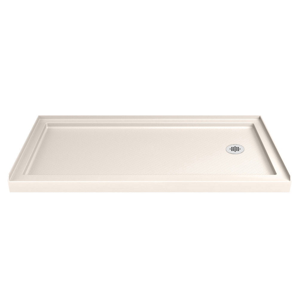 DreamLine SlimLine 34 in. D x 60 in. W x 2 3/4 in. H Single Threshold Shower Base - BNGBath