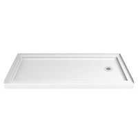 Thumbnail for DreamLine SlimLine 30 in. D x 60 in. W x 2 3/4 in. H Single Threshold Shower Base - BNGBath