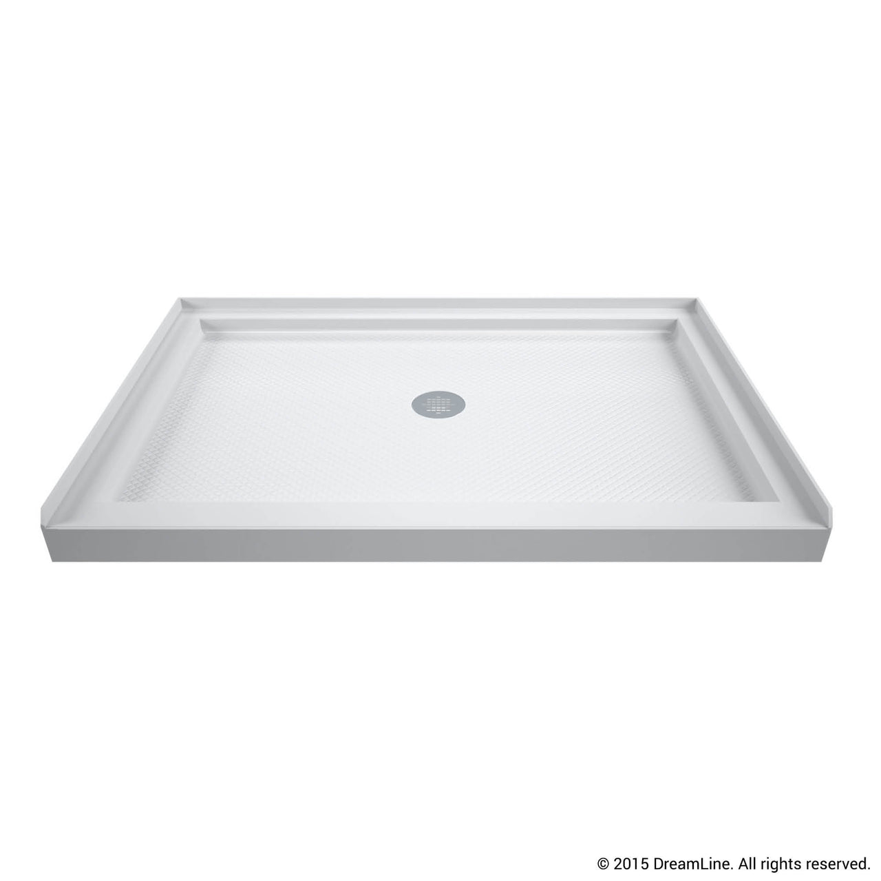 DreamLine SlimLine 32 in. D x 42 in. W x 2 3/4 in. H Single Threshold Shower Base - BNGBath