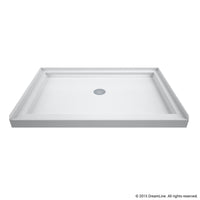 Thumbnail for DreamLine SlimLine 32 in. D x 42 in. W x 2 3/4 in. H Single Threshold Shower Base - BNGBath