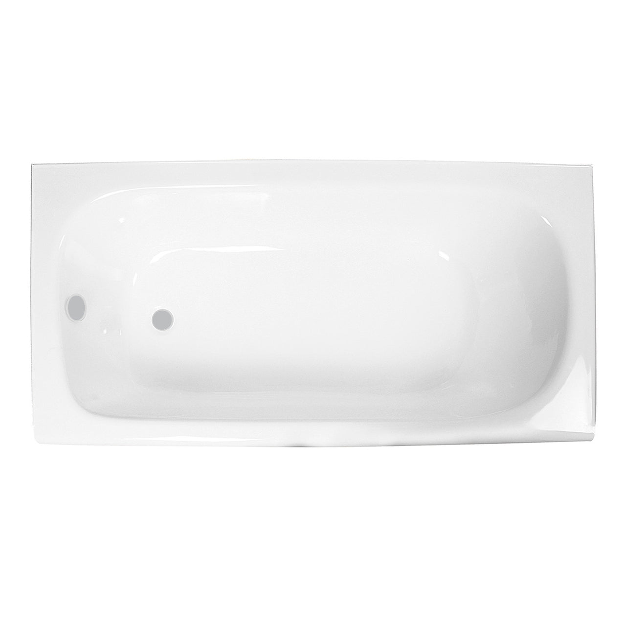 Aqua Eden VCTAP603015L Cast Iron Alcove Bath Tub 60 x 30 x 15 - BNGBath