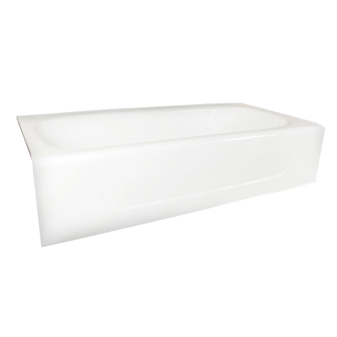 Aqua Eden VCTAP603015L Cast Iron Alcove Bath Tub 60 x 30 x 15 - BNGBath