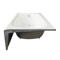 Thumbnail for Aqua Eden VCTAP603015L Cast Iron Alcove Bath Tub 60 x 30 x 15 - BNGBath