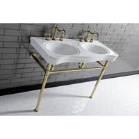 Thumbnail for Imperial 47-Inch Double Bowl Console Sink W/ Legs - BNGBath