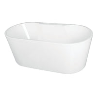 Thumbnail for 55-Inch Acrylic Freestanding Tub w/ Deck for Faucet - BNGBath