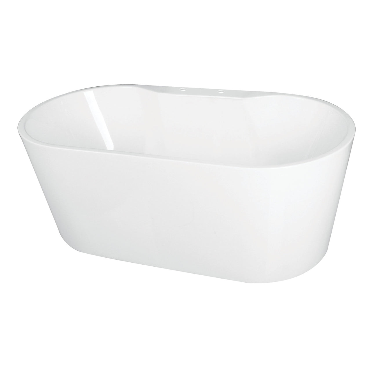 59" Acrylic Freestanding Tub w/ Deck for Faucet - BNGBath