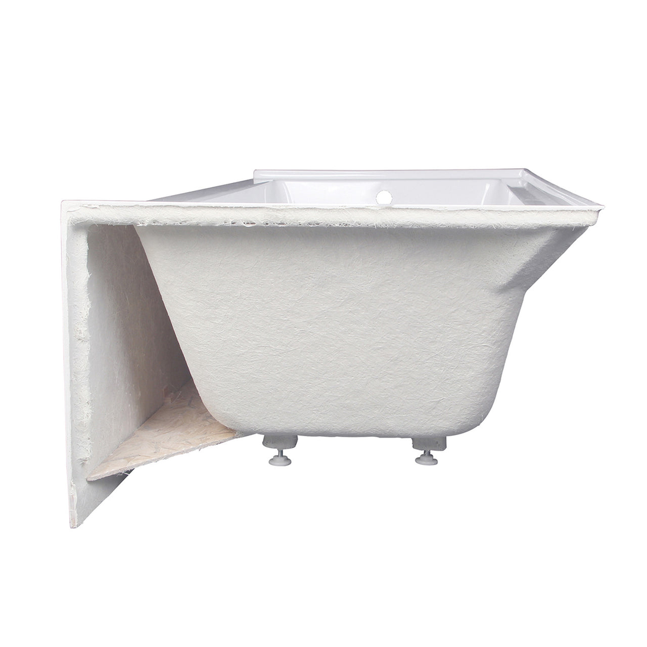 Aqua Eden VTAP603222L Alcove Bath Tub (L)60"x (W)32" x (H)21-5/8" - BNGBath