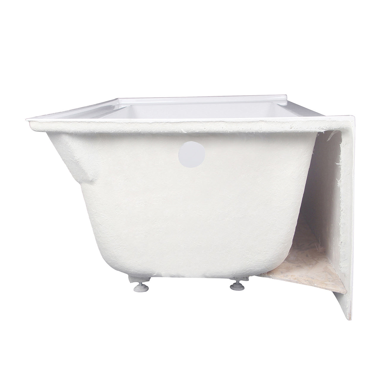 Aqua Eden VTAP603222L Alcove Bath Tub (L)60"x (W)32" x (H)21-5/8" - BNGBath