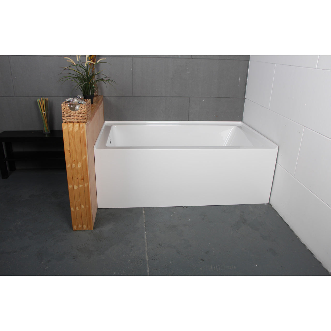 Aqua Eden VTAP603622L Alcove Bathtub (L)60"x (W)36" x (H)21-5/8" - BNGBath