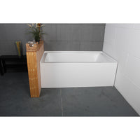 Thumbnail for Aqua Eden VTAP603622L Alcove Bathtub (L)60