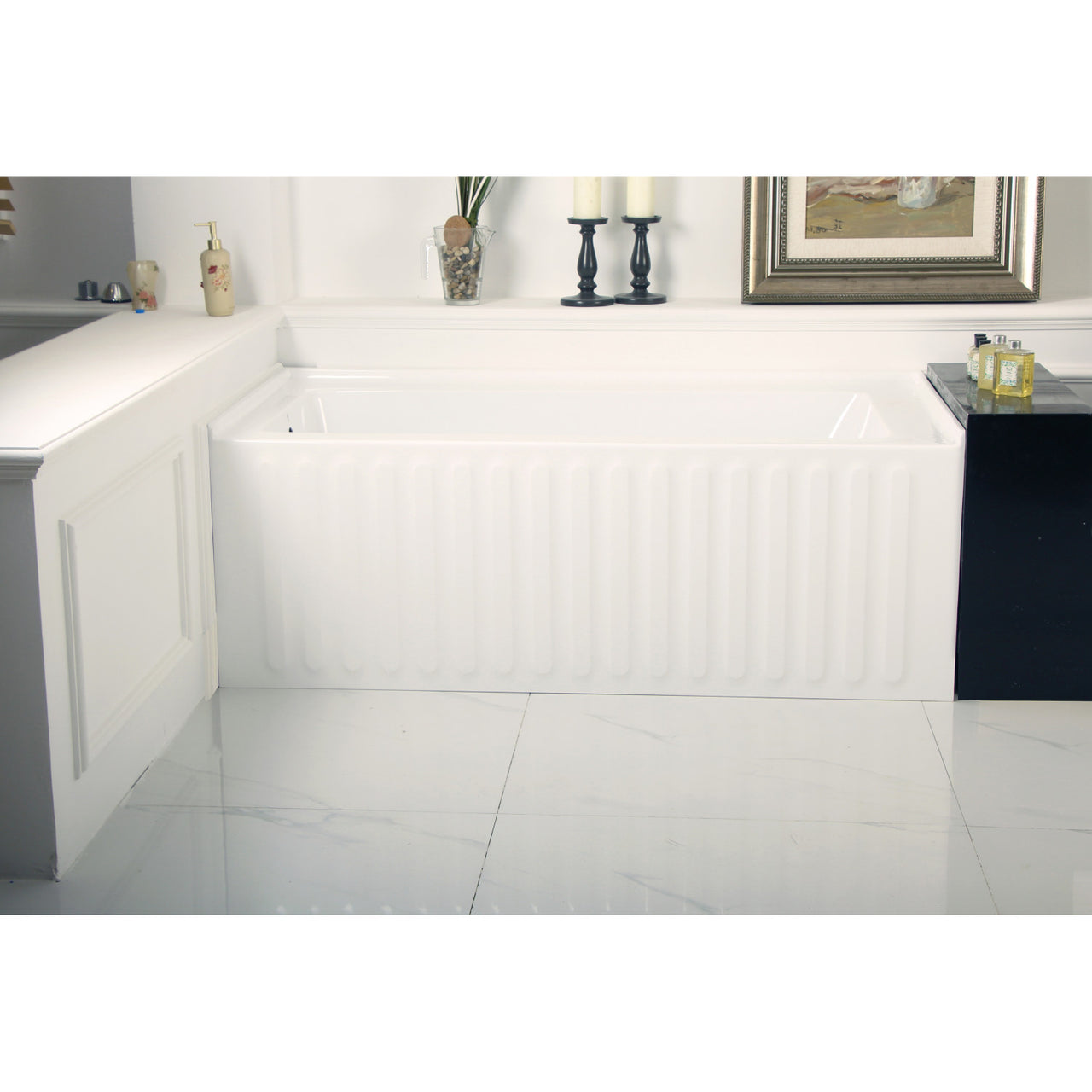 Aqua Eden VTDE603121X-P 60x30x22 Acrylic Alcove Bathtub - BNGBath