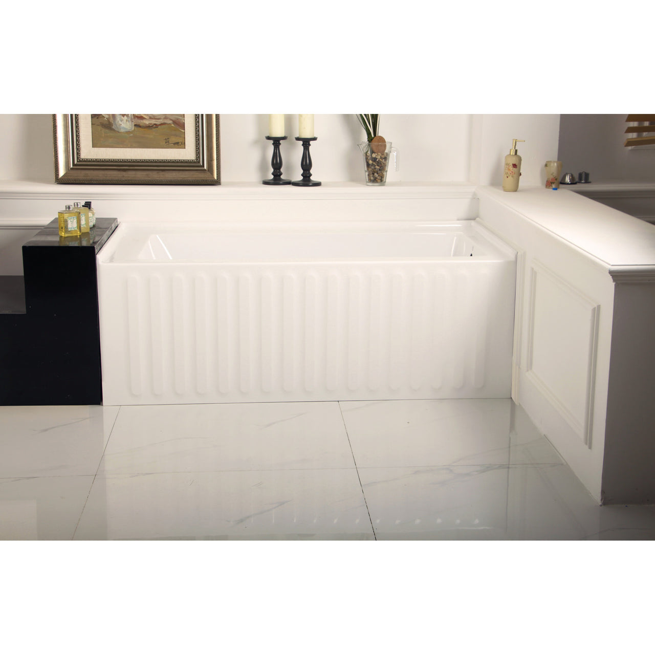 Aqua Eden VTDE603121X-P 60x30x22 Acrylic Alcove Bathtub - BNGBath