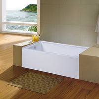 Thumbnail for Aqua Eden VTDE603122X-P 60-INCH Acrylic Regular Alcove Tub - BNGBath