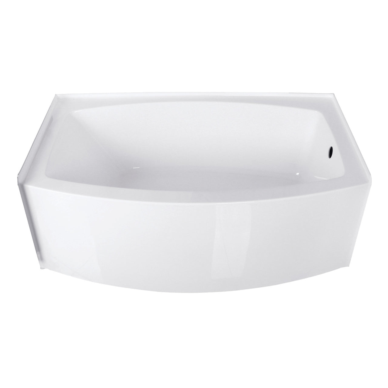 Aqua Eden VTDR603022L Inflection Alcove Bathtub  (L)60" x (W)35" x (H)21-5/8" - BNGBath